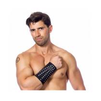 LEDERMANSCHETTE NIETEN