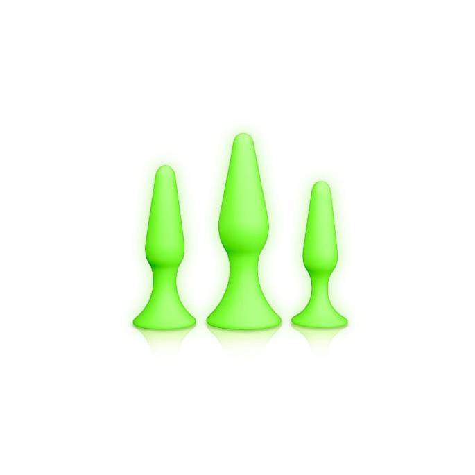 SET 3 PLUGS "GLOW IN THE DARK"