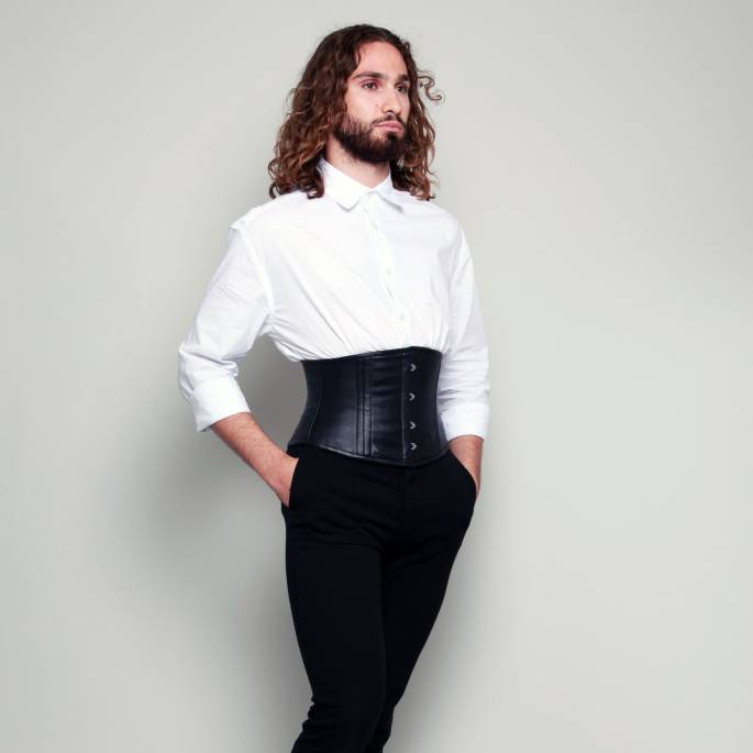 TAILLENZWINGE KURZ LEDER