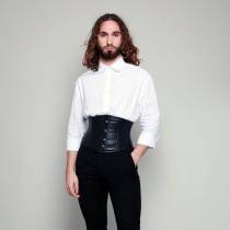 TAILLENZWINGE KURZ LEDER