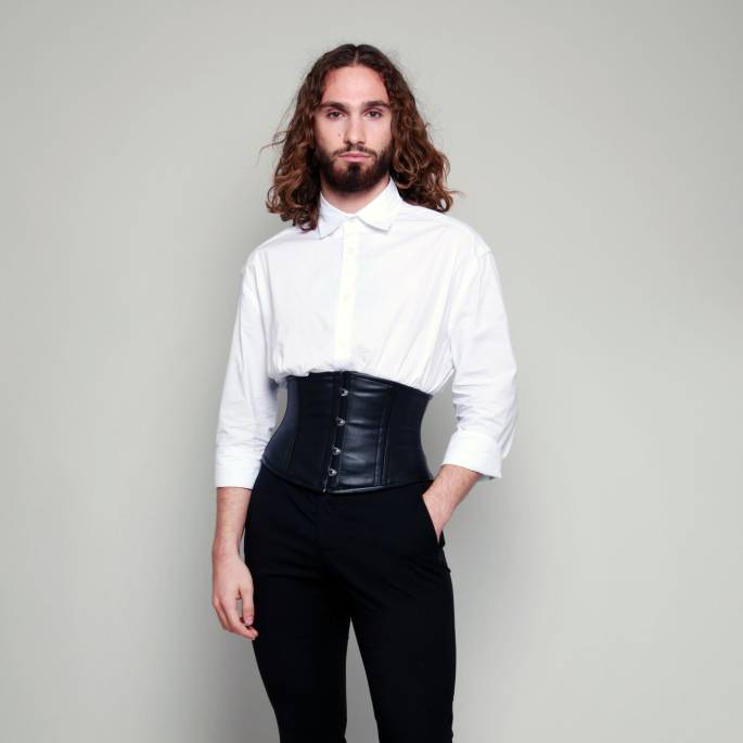 TAILLENZWINGE KURZ LEDER