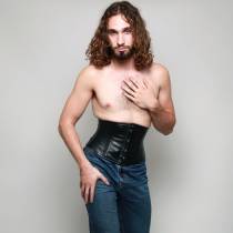 TAILLENZWINGE KURZ LEDER