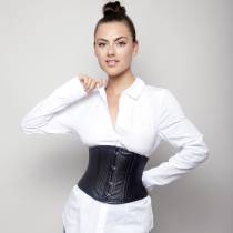 TAILLENZWINGE KURZ LEDER