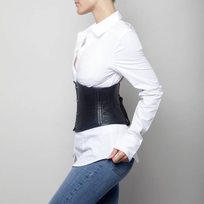 TAILLENZWINGE KURZ LEDER