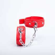 HANDSCHELLEN LEDER ROT FEIN BASIC