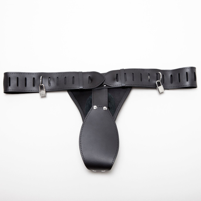 CEINTURE CUIR DE CHASTETE HOMME