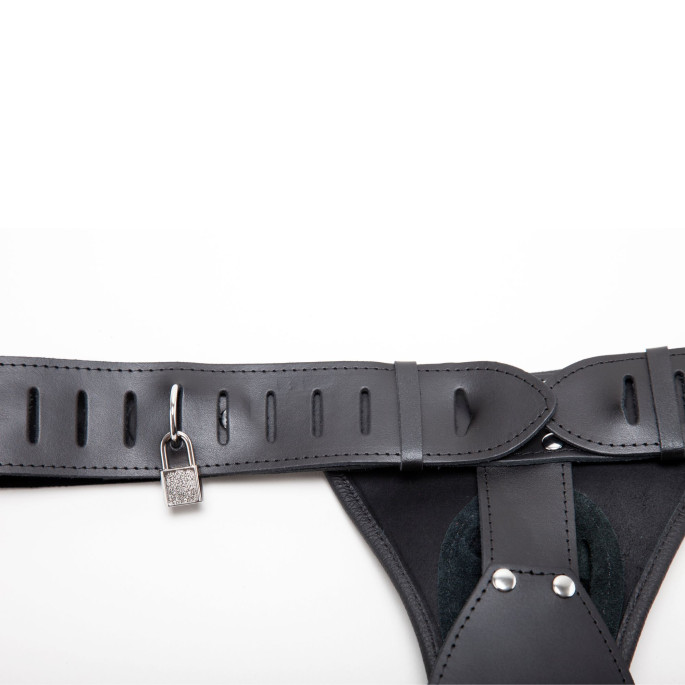 CEINTURE CUIR DE CHASTETE HOMME