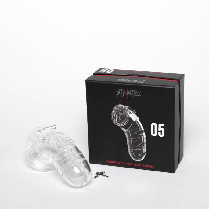 KEUSCHHEITSKÄFIG 05 - 14CM - TRANSPARENT