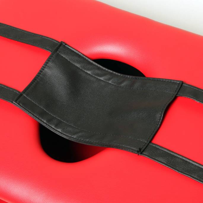 CHAISE FACESITTING ROUGE/NOIR