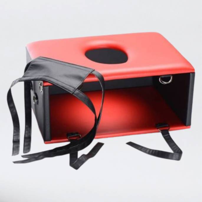 CHAISE FACESITTING ROUGE/NOIR