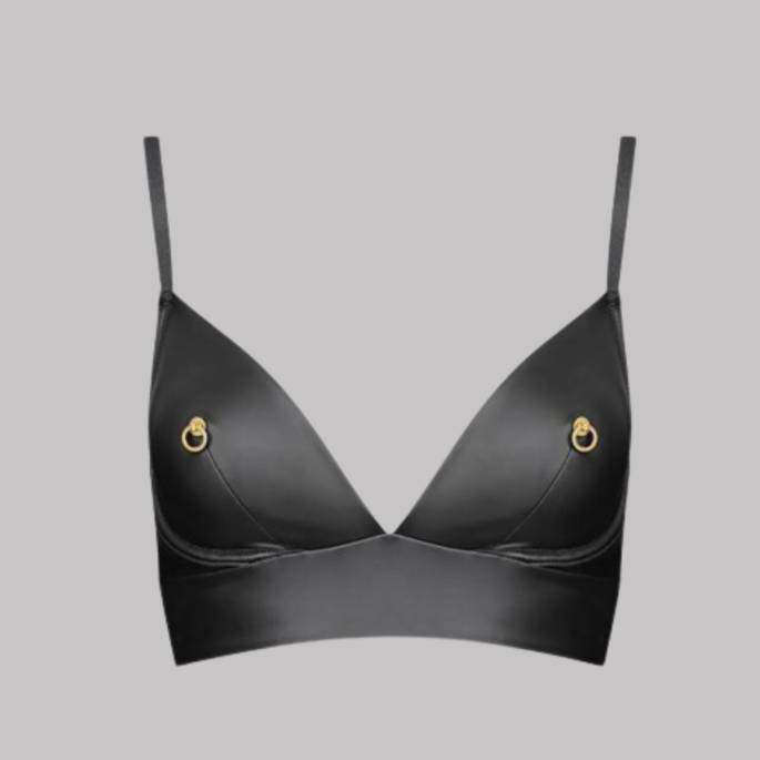 SCHWARZES ZIMMER BRASSIERE 2 RINGE
