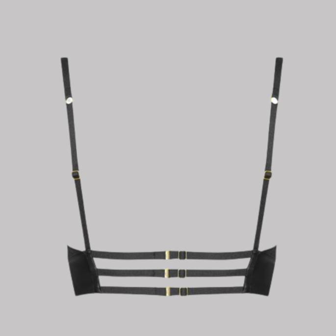 SCHWARZES ZIMMER BRASSIERE 2 RINGE