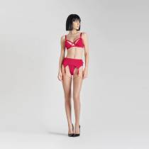 STRÜMPFE COUTURE VOILE 20D - HAUT/ROT