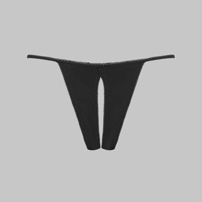 STRING OUVERT NOIR (LE PETIT SECRET)