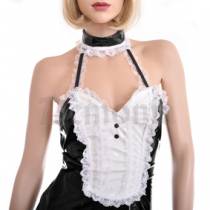 VINYL BACKLESS DRESS