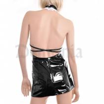 KLEID SOUBRETTE VINYL RÜCKENFREI