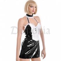 KLEID SOUBRETTE VINYL RÜCKENFREI