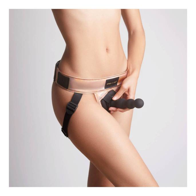 STRAP ON ME-HARNESS ROSA GOLD HOLOGRAPHIC