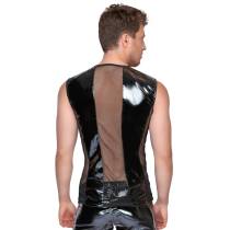 VINYL-/NETZ-T-SHIRT + SCHNALLEN