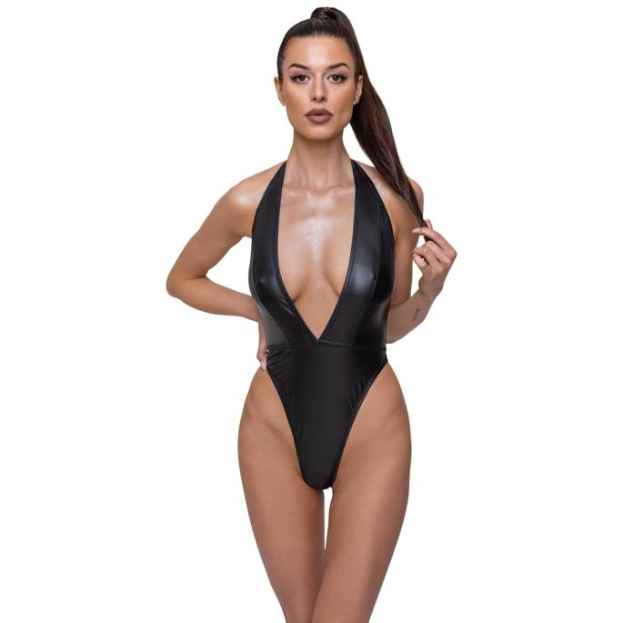 BODYSTRING MIT SCHNITT WETLOOK