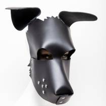 LEDERMASKE HUND