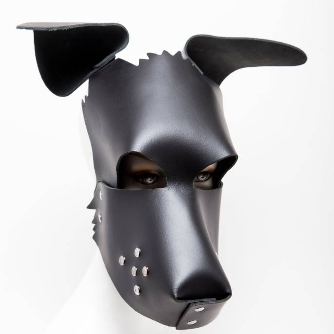 MASQUE CUIR CHIEN