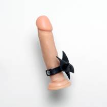 Cockring Leder Fliege (10-18cm)