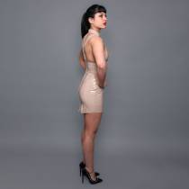 ORIA NUDEFARBENES VINYLKLEID