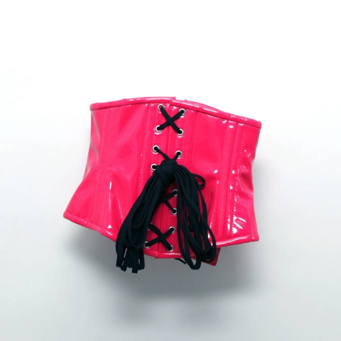 TAILLENGÜRTEL KURZ VINYL FUCHSIA