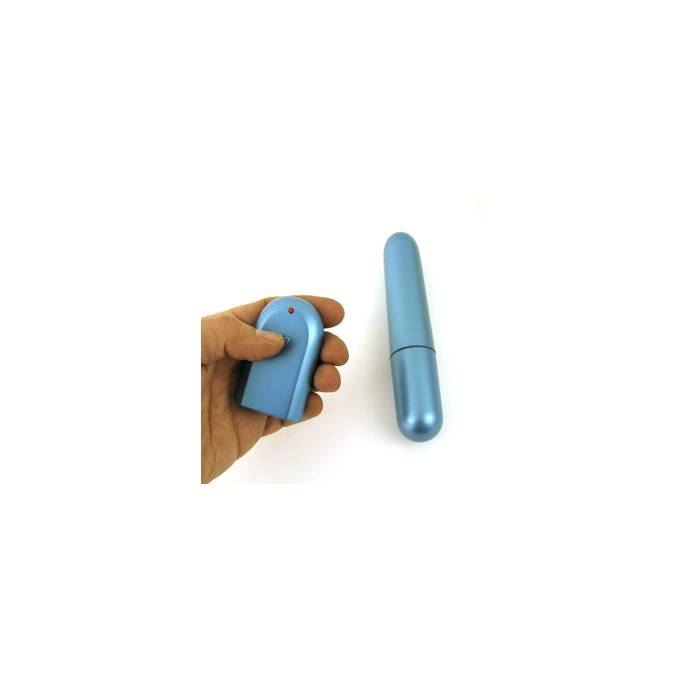 BLAUER VIBRIERENDER DILDO