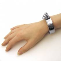 BRAZALETE DE ACERO INOXIDABLE PULIDO