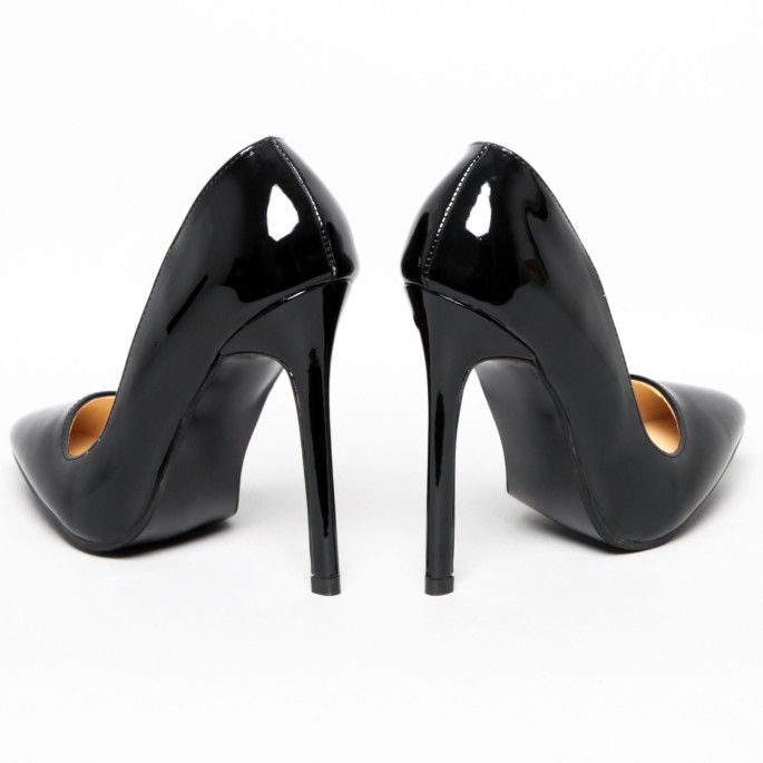 ESCARPINS VINYLE NOIR OU ROUGE