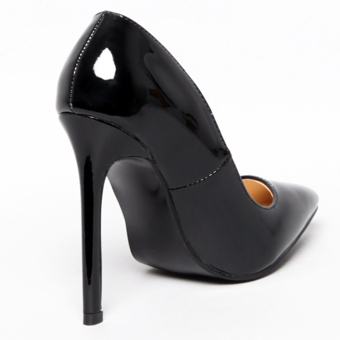 ESCARPINS VINYLE NOIR OU ROUGE