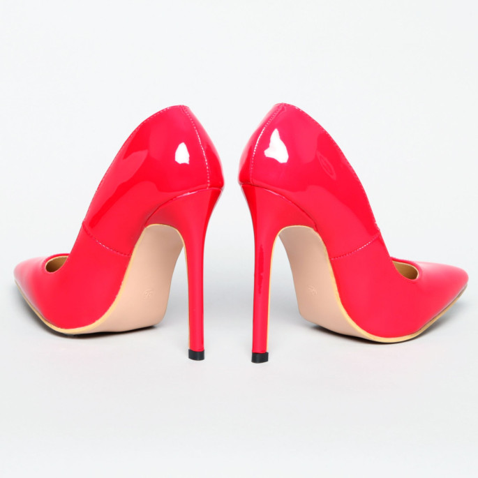 ESCARPINS VINYLE ROUGE