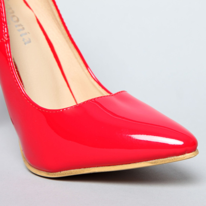 ESCARPINS VINYLE ROUGE