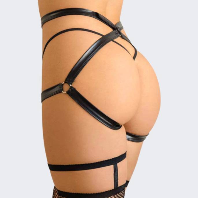 HARNAIS FESSES WETLOOK