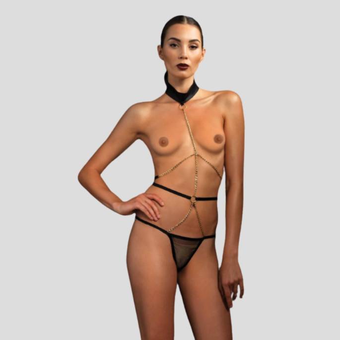 STRING-GESCHIRR + KETTE T.U