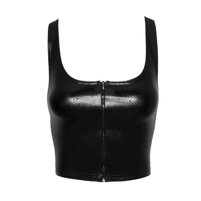 TOP MIT ZIPPER "SNAKE"