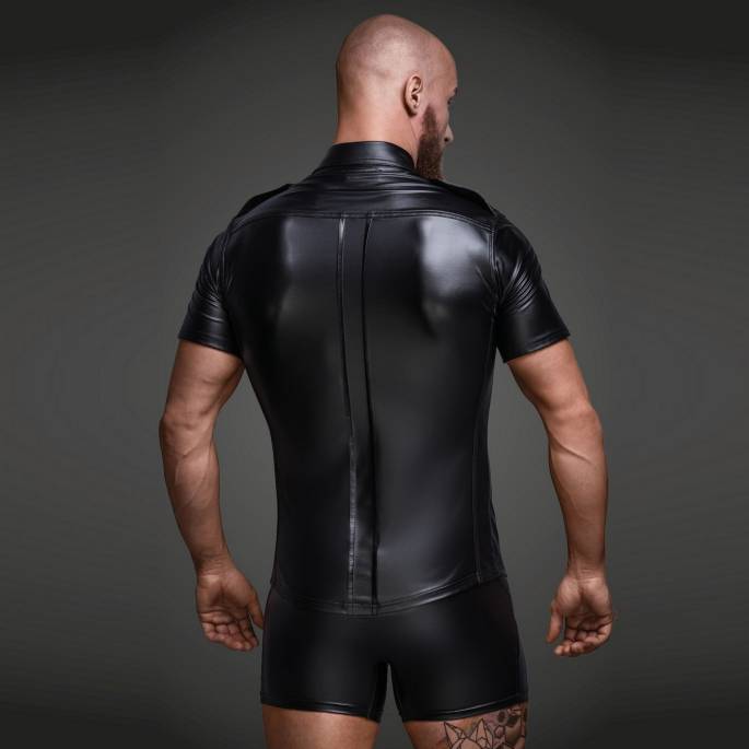 WETLOOKHEMD FRONTTASCHEN