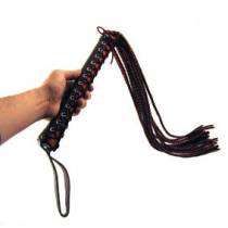 MARTINET CUIR MANCHE AVEC LACET LANIERES TRESSEES