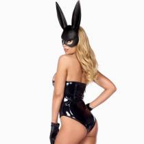 BODY BUNNY VINYL SCHWARZ
