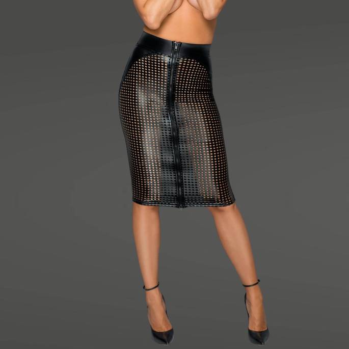 BLEISTIFTROCK WETLOOK LASER CUT