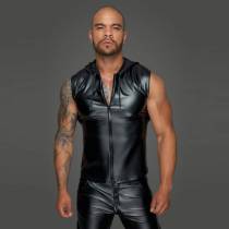 WETLOOK-ZIP-TOP + KAPUZE