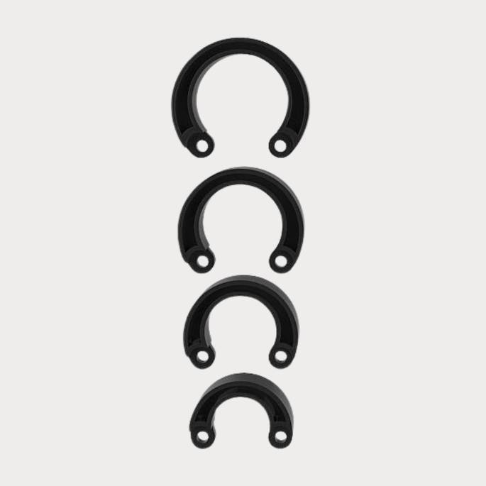 SCHWARZE MANSCHETTENRINGE