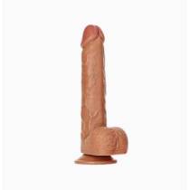 REAL ROCK- DILDO RÉALISTE CARAMEL 25.5CM