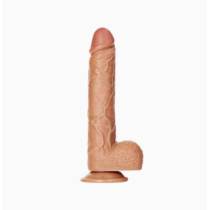 REAL ROCK- DILDO RÉALISTE CARAMEL 25.5CM