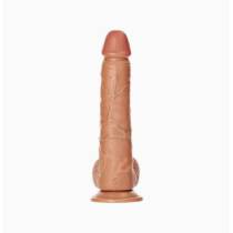 REAL ROCK- DILDO RÉALISTE CARAMEL 25.5CM
