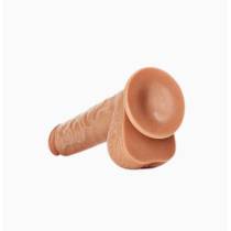 REAL ROCK- DILDO RÉALISTE CARAMEL 25.5CM