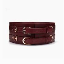 CEINTURE CUIR "RED WINE"