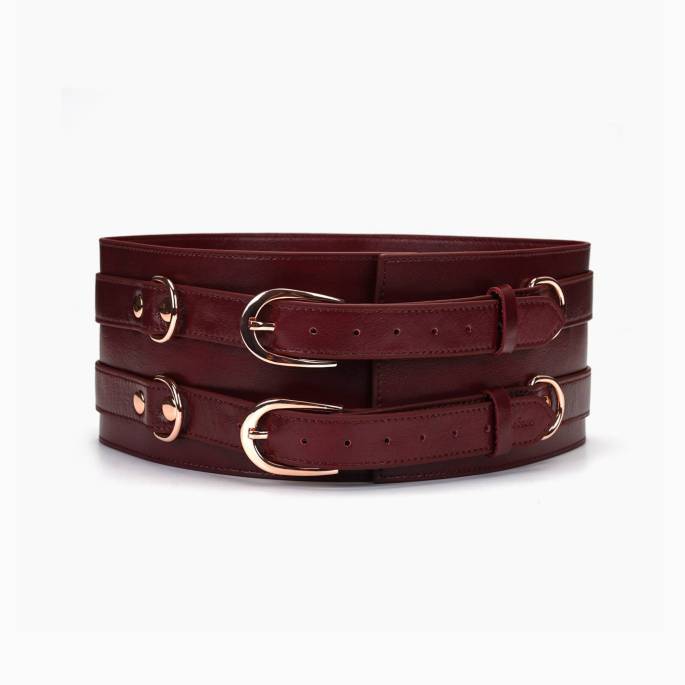 CEINTURE CUIR "RED WINE"